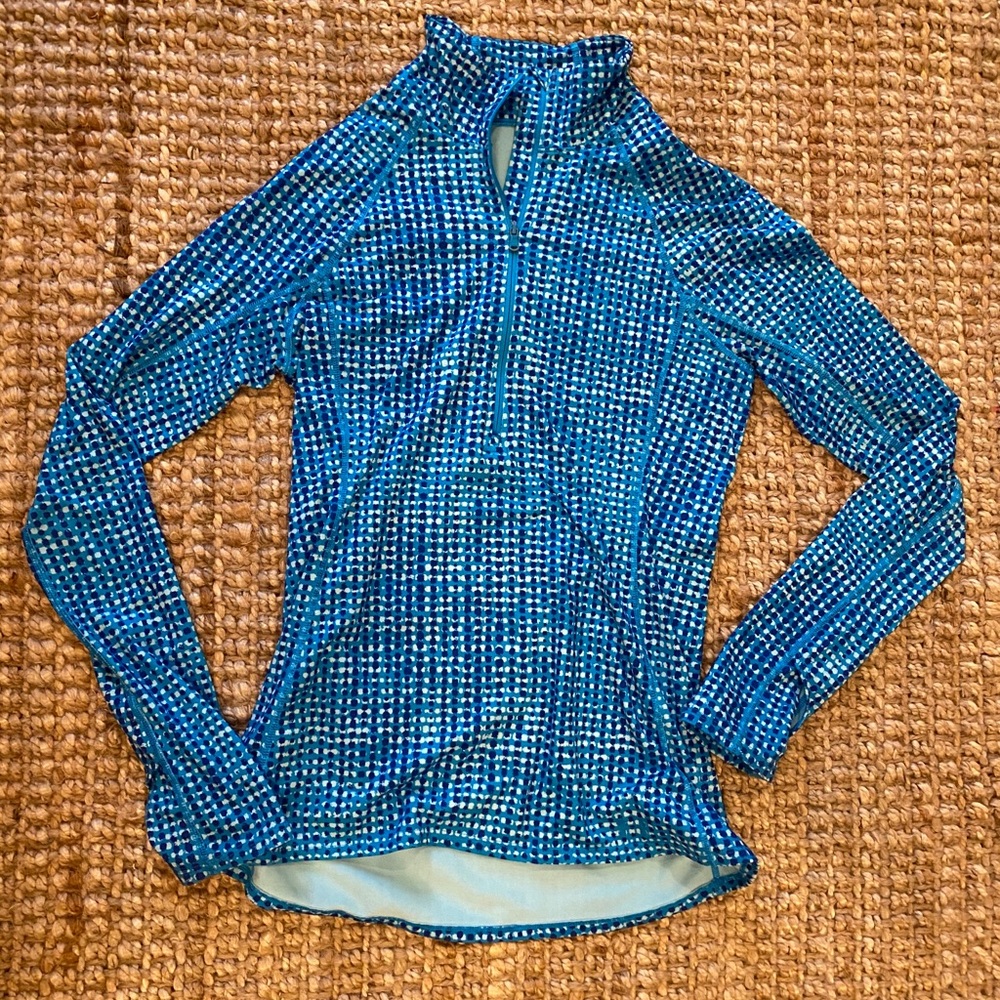 blue under armour pull over